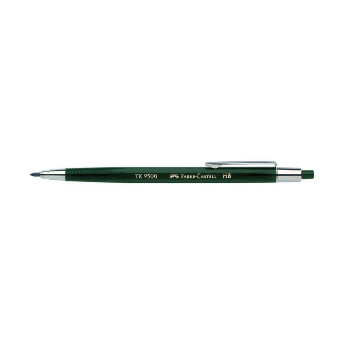 Карандаш цанговый 2.0 мм Faber-Castell TK® 9500 HB зелёный