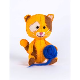 Набор для изготовления игрушки из фетра 'Котёнок Рыжик', 11,5 см
