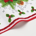 Полотенце кухонное новогоднее «Паунсетия» 35х60 см, 160 г/м2 - Фото 3
