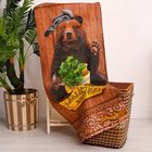 Полотенце вафельное «Банька парит», 60×146 см, хлопок 100% - Фото 1