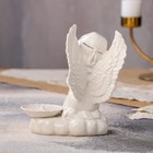 Подсвечник "Молящийся ангел", белый, керамика, 18 см - Фото 3