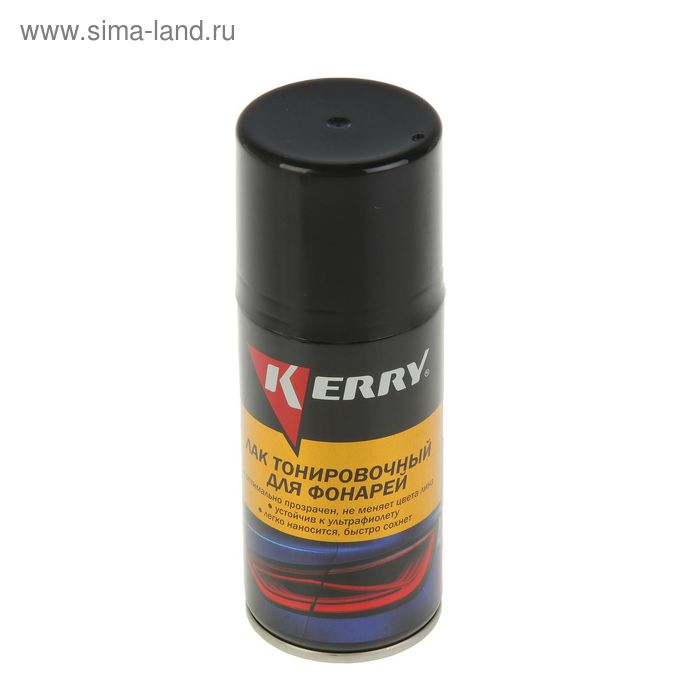 Лак Kerry для тонировки фонарей, черный, 210 мл, аэрозоль - Фото 1