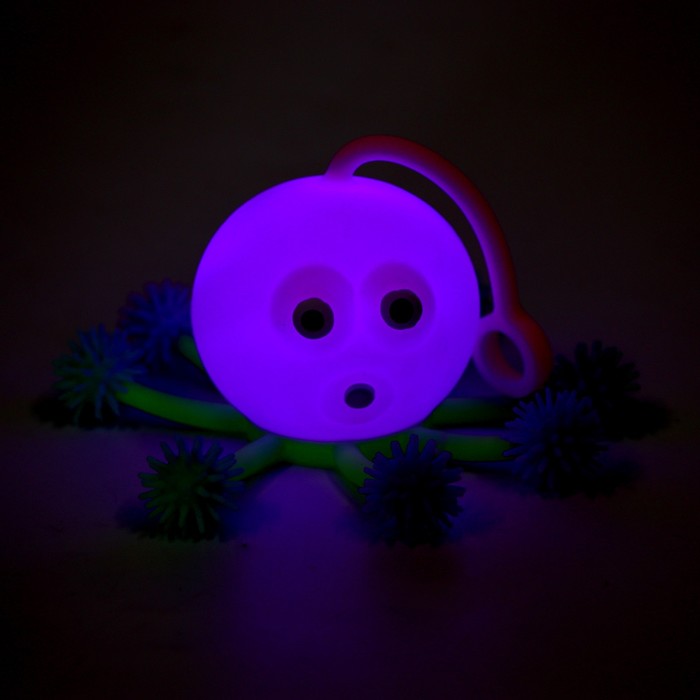 Ёжка «Медуза», резиновый, световой, цвета МИКС - фото 1927222287