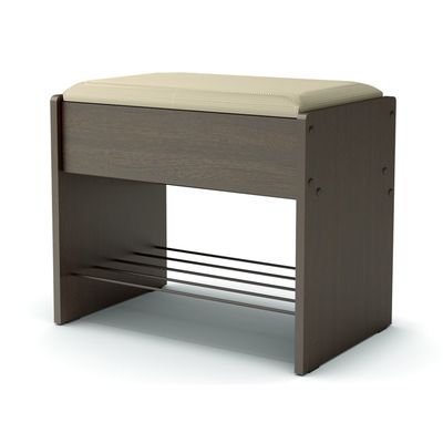 Банкетка, 532х355х466, Венге/рогожка