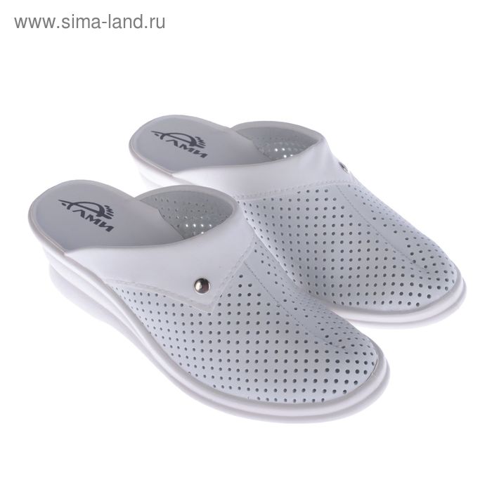 Туфли-сабо женские "Алена", модель 4978-10005, размер 39, цвет белый - Фото 1