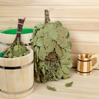 Веник для бани, дубовый, 55 см, с букетом из трав, «Добропаровъ» - Фото 2