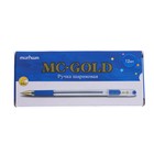 Ручка шариковая MunHwa MC Gold, узел 0.5 мм, чернила синие, штрихкод на ручке - Фото 10