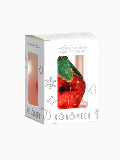 Ёлочное украшение «Клубничка» h=6 см