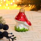 Ёлочное украшение «Грибочек» h=6 см - Фото 1