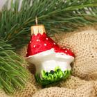 Ёлочное украшение «Грибочек» h=6 см - Фото 3