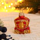 Ёлочное украшение «Карета» h=6 см - Фото 1