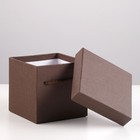 Набор коробок 3 в 1, тёмно-коричневый, 25 х 25 х 20 - 14 х 14 х 14 см - Фото 3