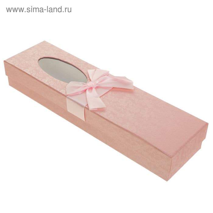 Коробка подарочная, цвет розовый, 33,5 х 9,5 х 6,5 см - Фото 1