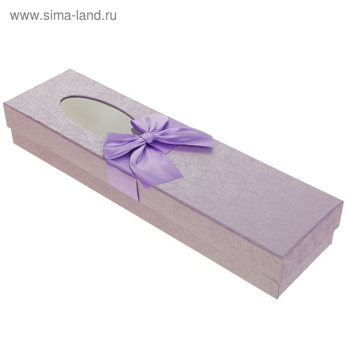 Коробка подарочная, цвет сиреневый 33,5 х 9,5 х 6,5 см - Фото 1