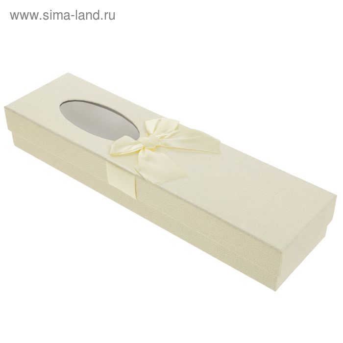 Коробка подарочная, цвет белый, 36 х 9,5 х 6,5 см - Фото 1
