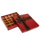 Коробка подарочная для конфет, красный, 18,5 х 18,5 х 4 см - Фото 2
