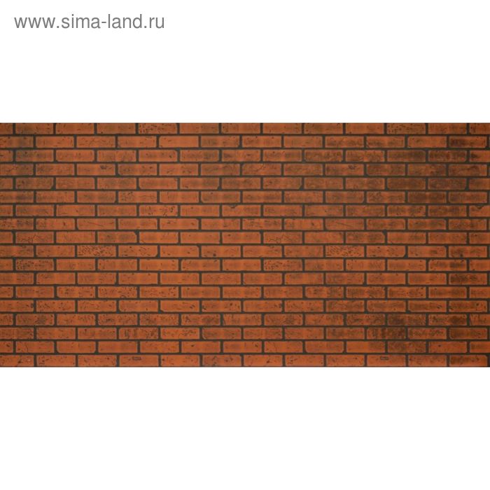 Панель МДФ листовая, кирпич, красно-коричневый, 2440 × 1220 мм - Фото 1