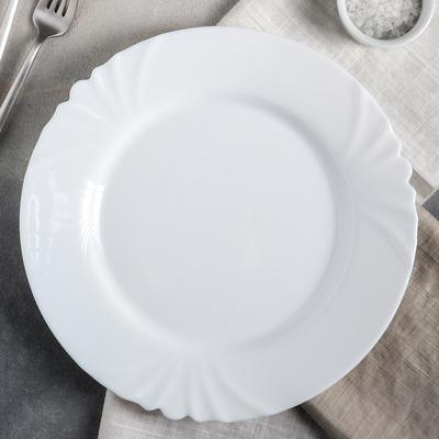 Тарелка обеденная Cadix, d=27,5 см, цвет белый