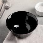Салатник стеклокерамический Carine Noir Uni, 300 мл, d=12 см, цвет чёрный - фото 17411014