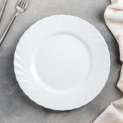 Тарелка обеденная Trianon, d=24,5 см, цвет белый