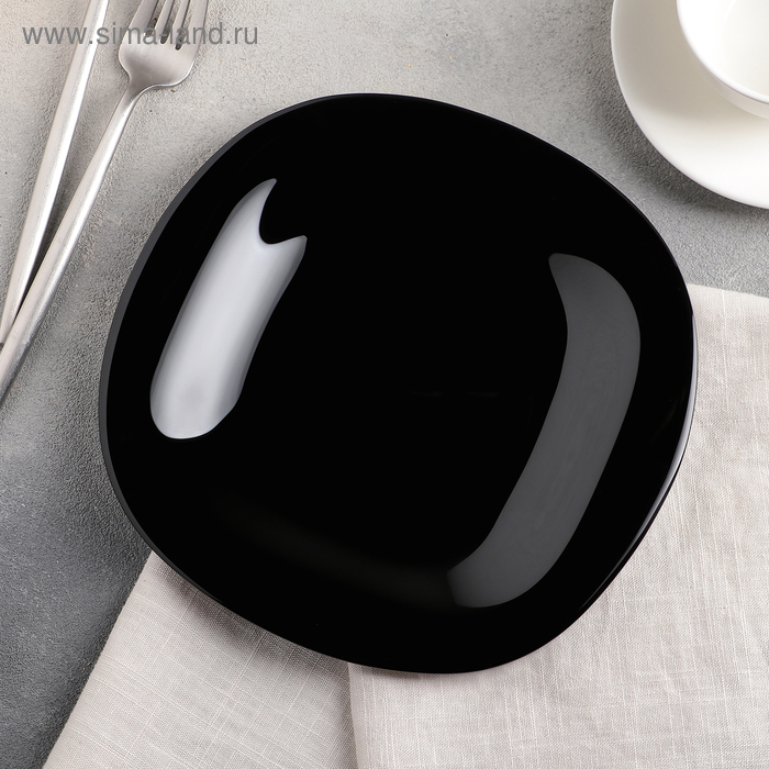 Тарелка десертная Carine Black, d=19 см - Фото 1