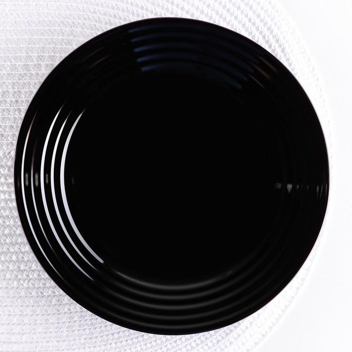 Тарелка десертная Harena Black, d=19 см, цвет чёрный - Фото 1