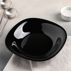 Тарелка глубокая Carine Black, d=23,5 см, цвет чёрный - Фото 1