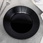 Тарелка обеденная Harena Black, d=25 см, цвет чёрный - Фото 2