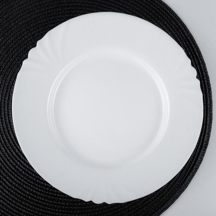 Тарелка плоская Cadix, d=25 см, цвет белый - Фото 1