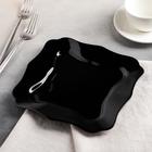 Тарелка десертная Authentic Black, 20,5×20,5 см, цвет чёрный - Фото 2