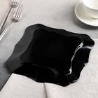 Тарелка десертная Authentic Black, 20,5×20,5 см, цвет чёрный - Фото 3