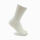 Носки женские шерстяные, цвет белый, размер 23 - Фото 1