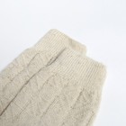 Получулки женские шерстяные, цвет белый, размер 25 - фото 3689083