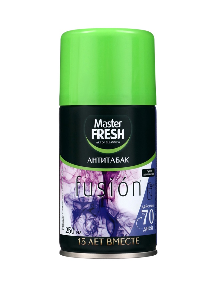 Освежитель Мастер Фреш Антитабак, сменный баллон, 250 мл - Фото 1