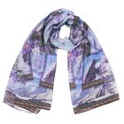 Палантин текстильный, размер 90х180, цвет голубой PC3115_V1 - Фото 1