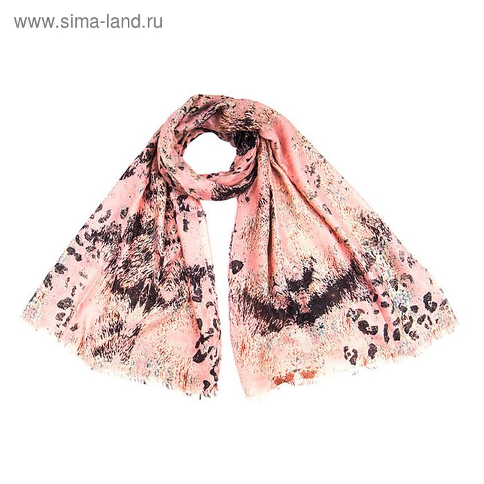 Палантин текстильный, размер 95х180, цвет розовый PP1503_11-3 - Фото 1