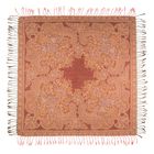 Платок текстильный, размер 100х100 см, цвет оранжевый - Фото 2