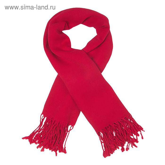 Платок текстильный, размер 100х100, цвет красный F518_24 - Фото 1