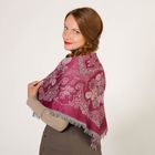 Платок текстильный, размер 80х80, цвет розовый K342_6 - Фото 1