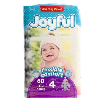 Подгузники «Joyful» Maxi (7-18 кг), 60 шт