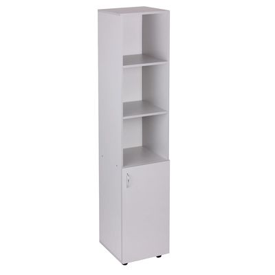 Шкаф - пенал для документов «Клик Мебель. Герда», с нижней дверью, 400×420×1880 мм, цвет светло - серый