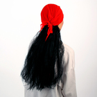 Карнавальный парик «Пиратка в бандане», с косичками, 120 г, цвет чёрный - Фото 4