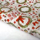 Бумага упаковочная глянцевая «Новогодние венки», 70 × 100 см - Фото 1