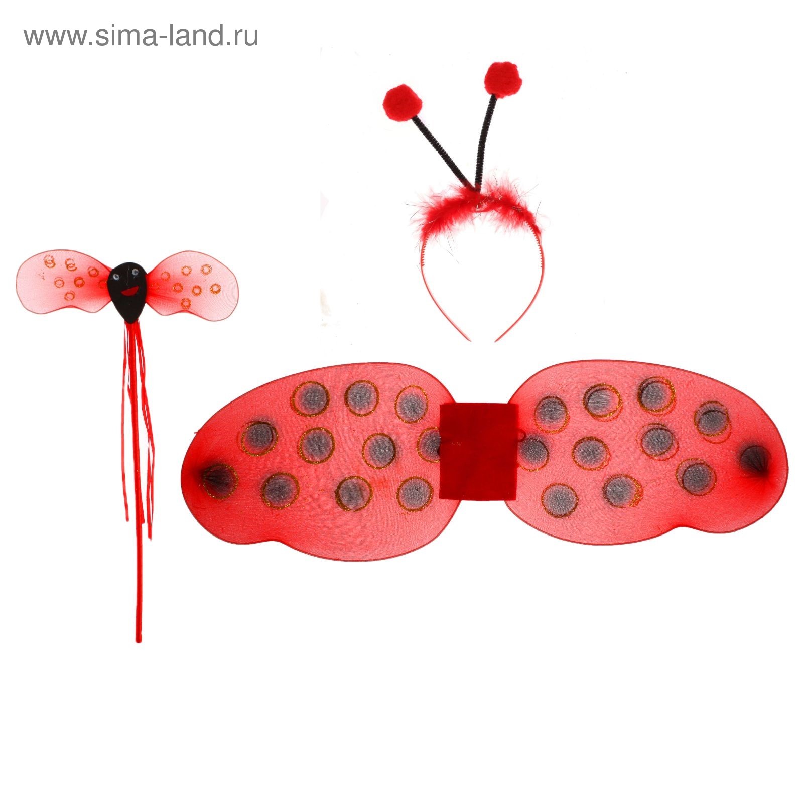 Заколка божья коровка