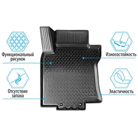

Коврики салона RIVAL, Nissan Almerа 2013-2018, 14101001