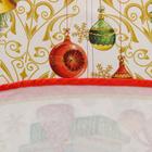 Скатерть новогодняя круглая Этель "Новогодние игрушки" d = 160 см, 100 % хлопок - фото 4577193