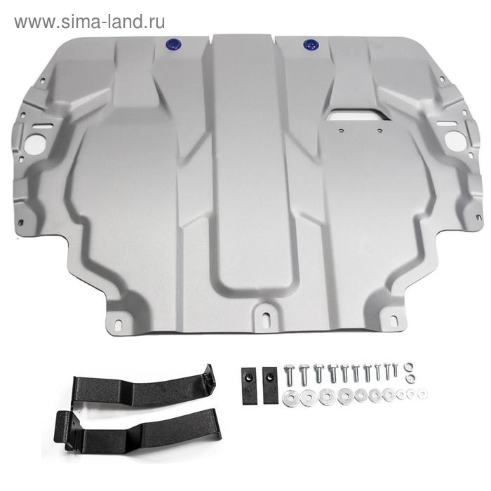 Защита картера и КПП Rival для Seat Leon (V - 1.6; 2.0d) 2005-2013, крепеж в комплекте, алюминий 4 мм - Фото 1