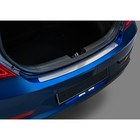 Накладка на задний бампер Rival для Hyundai Solaris I рестайлинг хэтчбек 2014-2017, нерж. сталь, NB.H.2301.1 - Фото 2