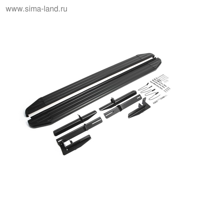 Пороги алюминиевые "Premium-Black" Rival для Mitsubishi ASX 2017-, 173 см, 2 шт., A173ALB.4005.1 - Фото 1