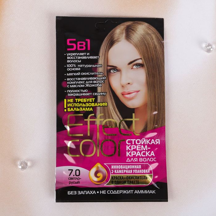 Cтойкая крем-краска для волос Effect Сolor тон светло-русый, 50 мл